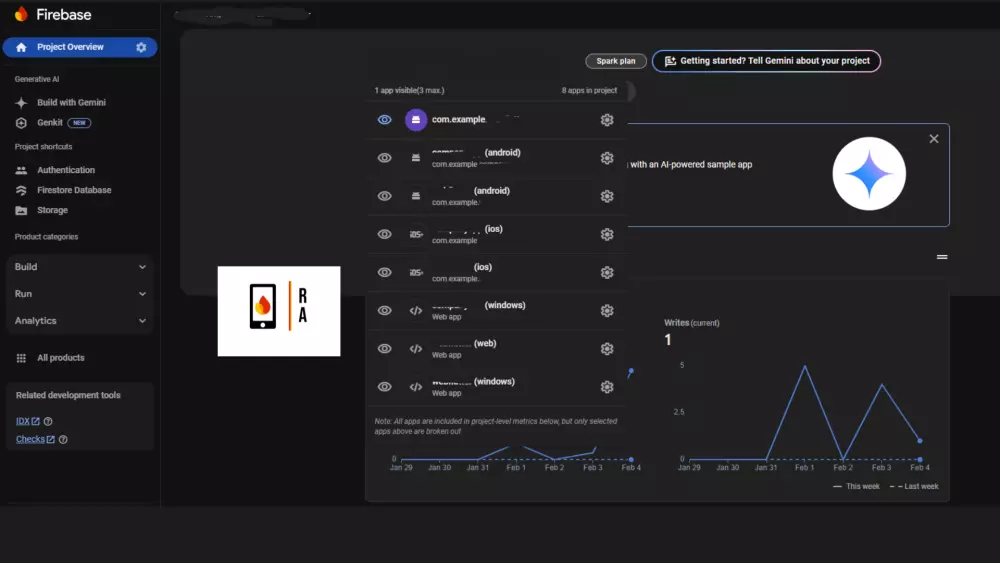 ربط تطبيق Flutter بالفاير بيز Firebase