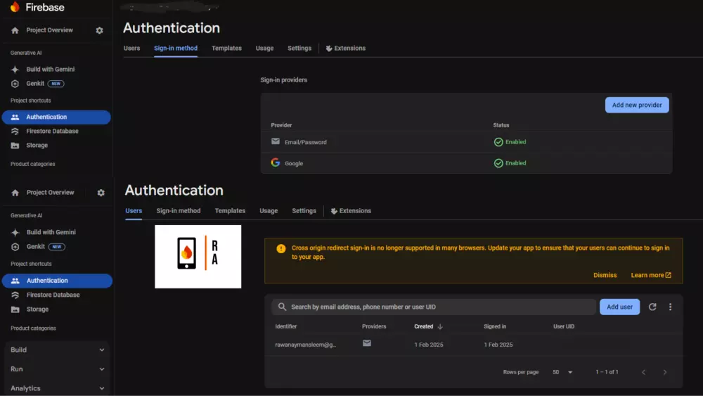 ربط تطبيق Flutter بالفاير بيز Firebase