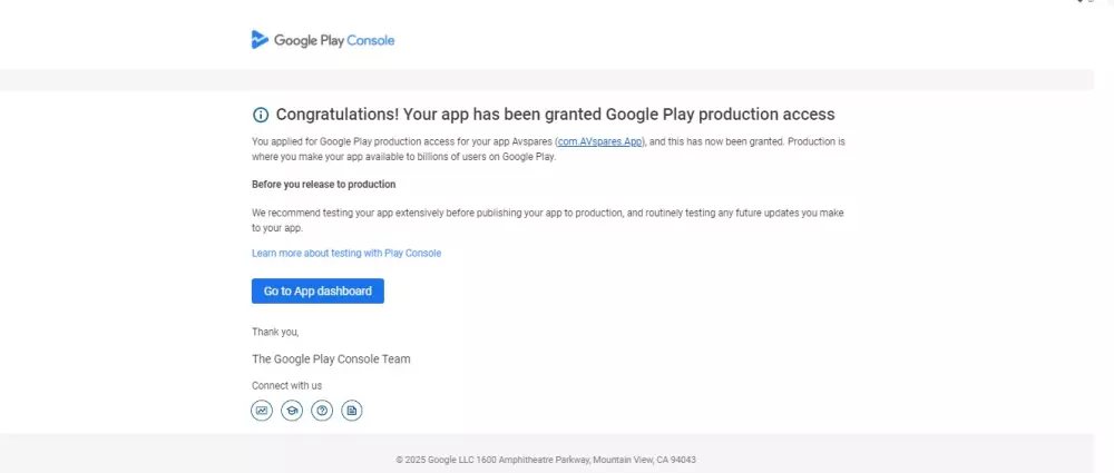سوف اقوم باختبار مغلق لتطبيقات Google Play وتفعيل الإذن للإصدار العلني
