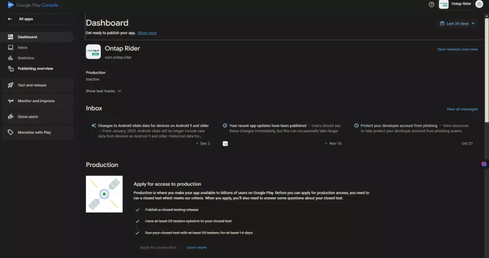 الاختبار المغلق لتطبيقات جوجل بلاي Closed Testing
