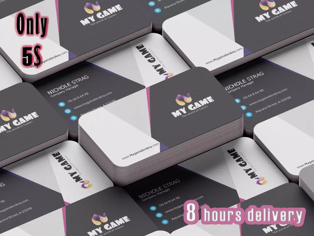 بطاقة عمل إحترافية