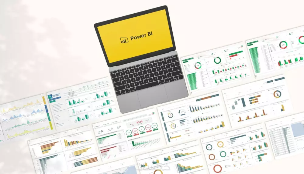 داشبورد Dashboard لوحات تفاعلية على برنامج Power BI