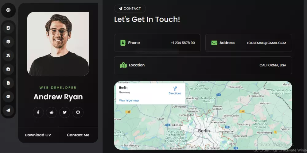 إنشاء Portfolio احترافي بـ HTML, CSS, JS لعرض أعمالك ومهارات