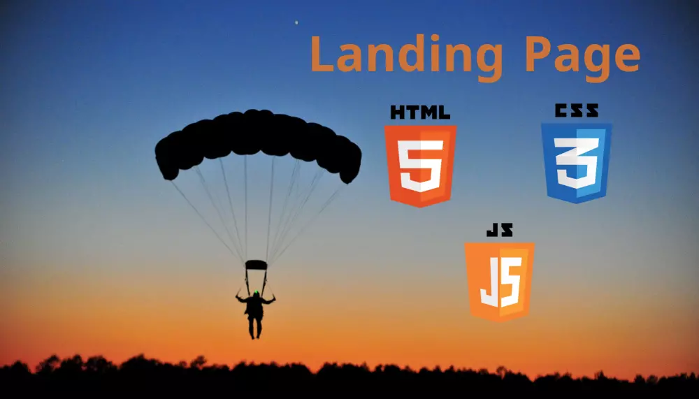 إنشاء صفحة هبوط Landing page عصرية باستخدام html-css-js