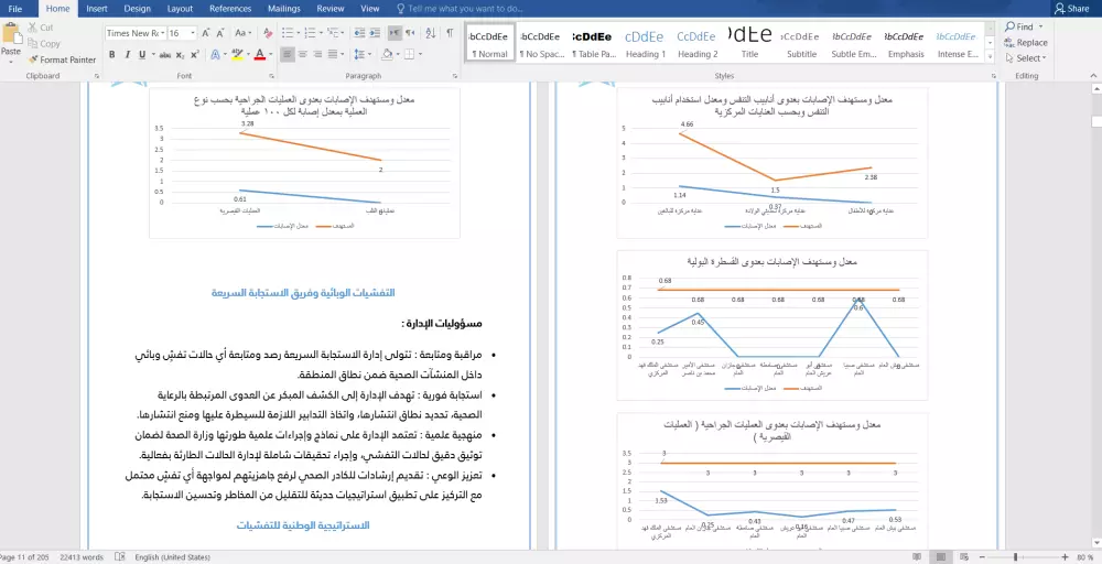 إنشاء ملف Word احترافي متوفر باللغتين: العربية والإنجليزية