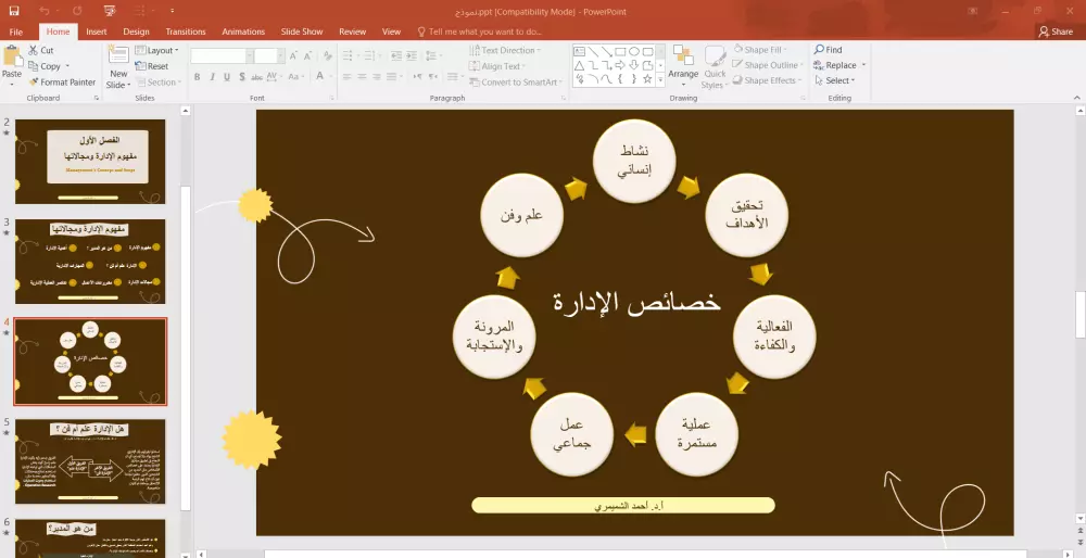 إعداد وتصميم عروض تقديمية احترافية باستخدام PowerPoint