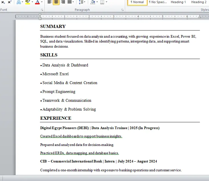 إنشاء CV احترافي وتحسين حساب LinkedIn