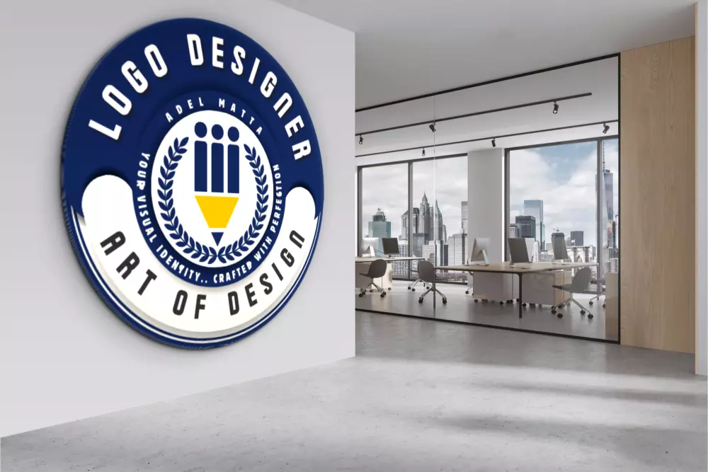 تصميم شعار بجودة عالية + موك أب احترافي لعرضه بشكل واقعي