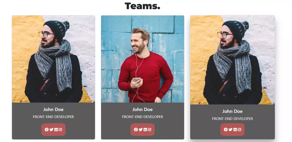 صفحة portfolio تعريفية