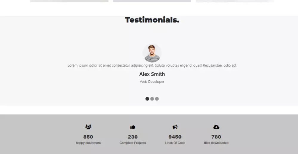 صفحة portfolio تعريفية