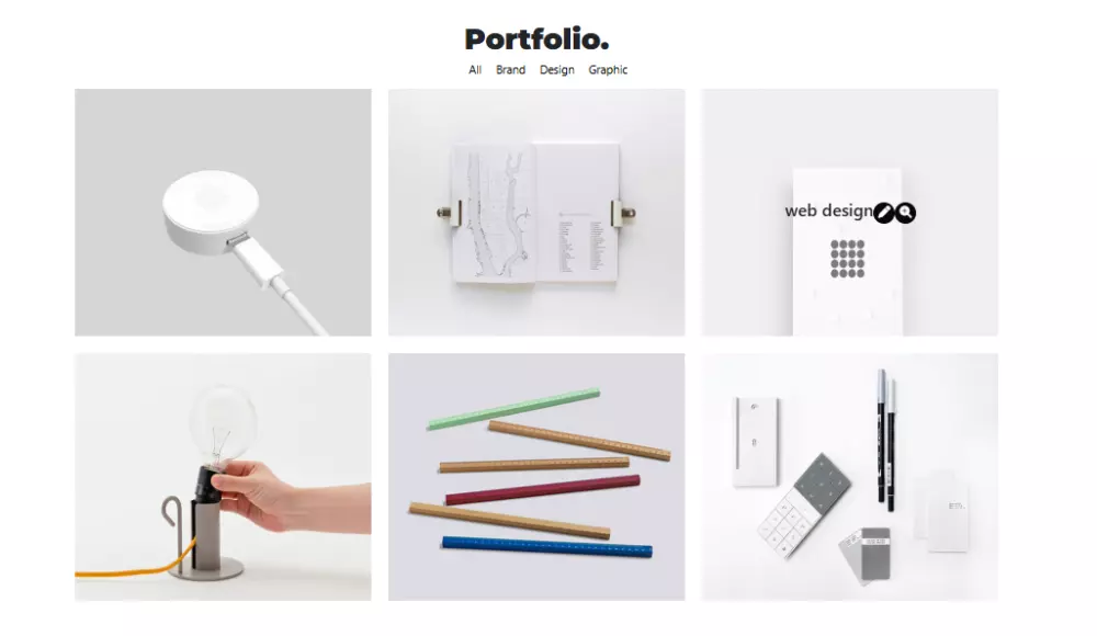 صفحة portfolio تعريفية