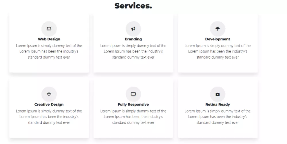 صفحة portfolio تعريفية