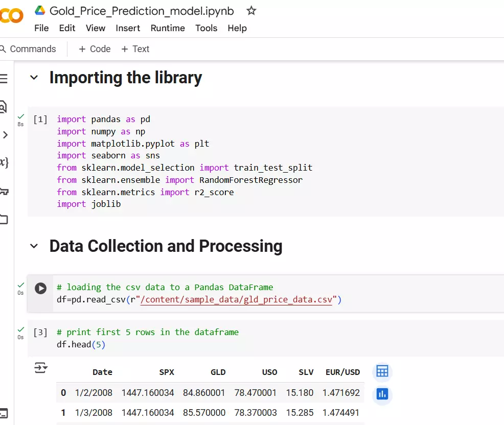 انشاء وتطوير نموذج التعلم الالي Machine Learning Model AI
