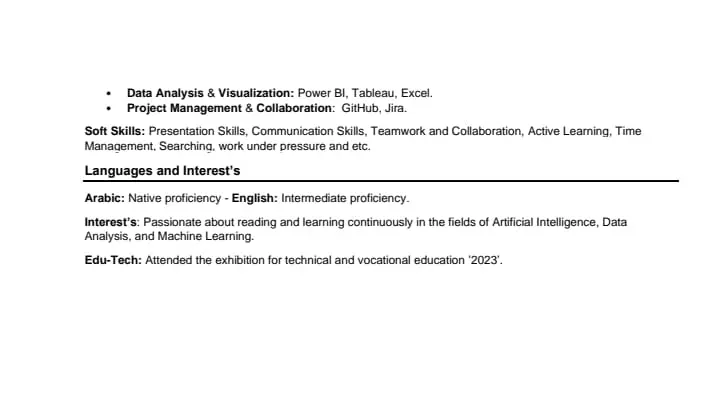 تصميم سيره ذاتيه احترافيه بنظام ATS