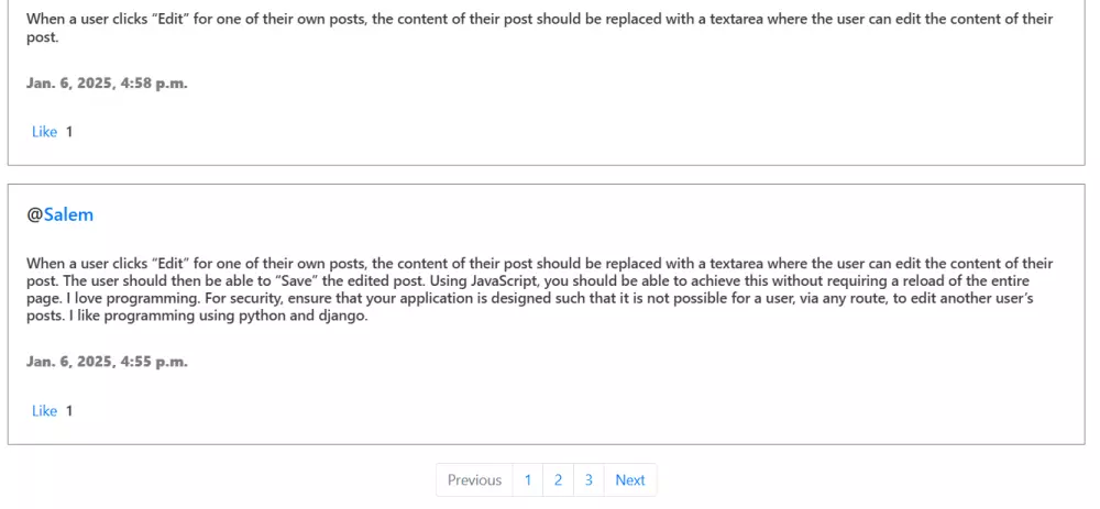 انشاء موقع ويب يحتوى على صفحات مختلفة مثل انشاء بوست صفحة البروفايل وصفحة البوستات