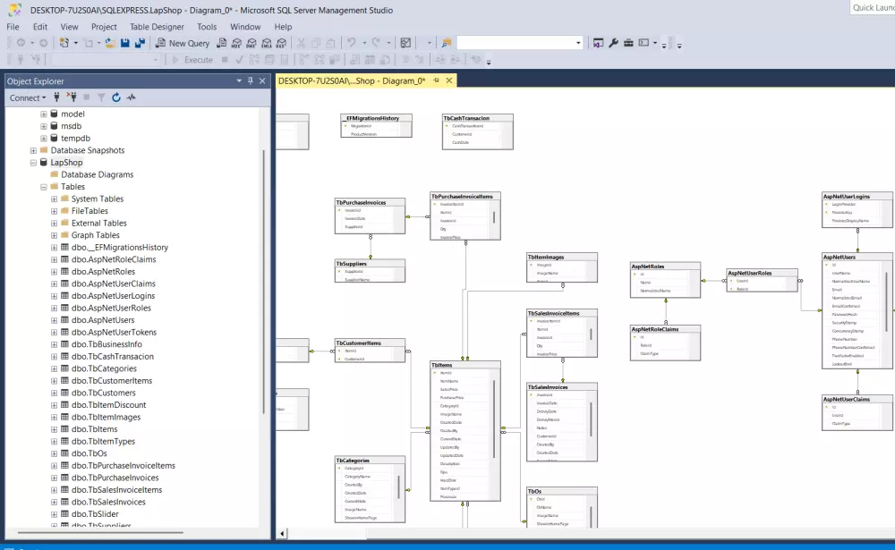 بناء قواعد بيانات sql server