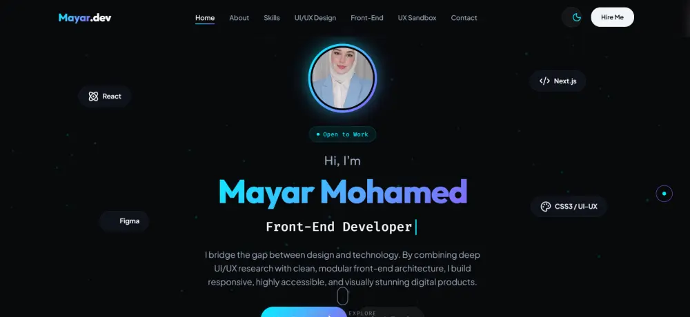 برمجة وتطوير موقع معرض أعمال (Portfolio) احترافي ومتجاوب