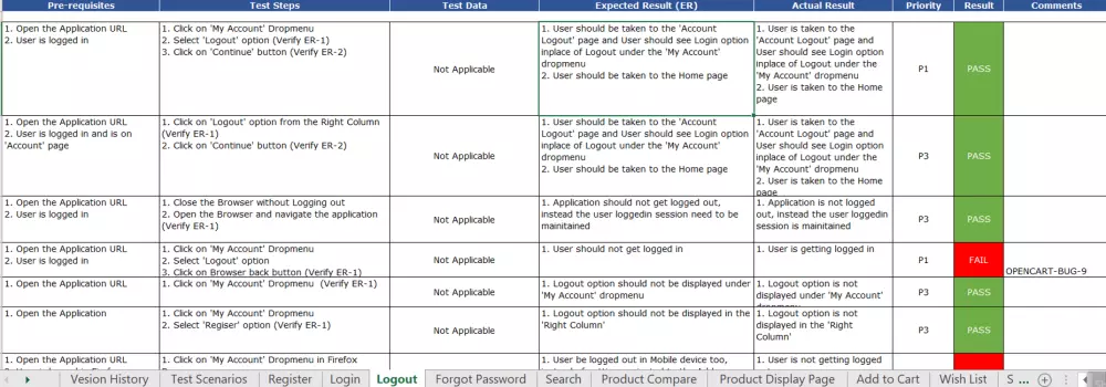 اختبار دقيق لموقع الويب أو تطبيق الهاتف الخاص Excel
