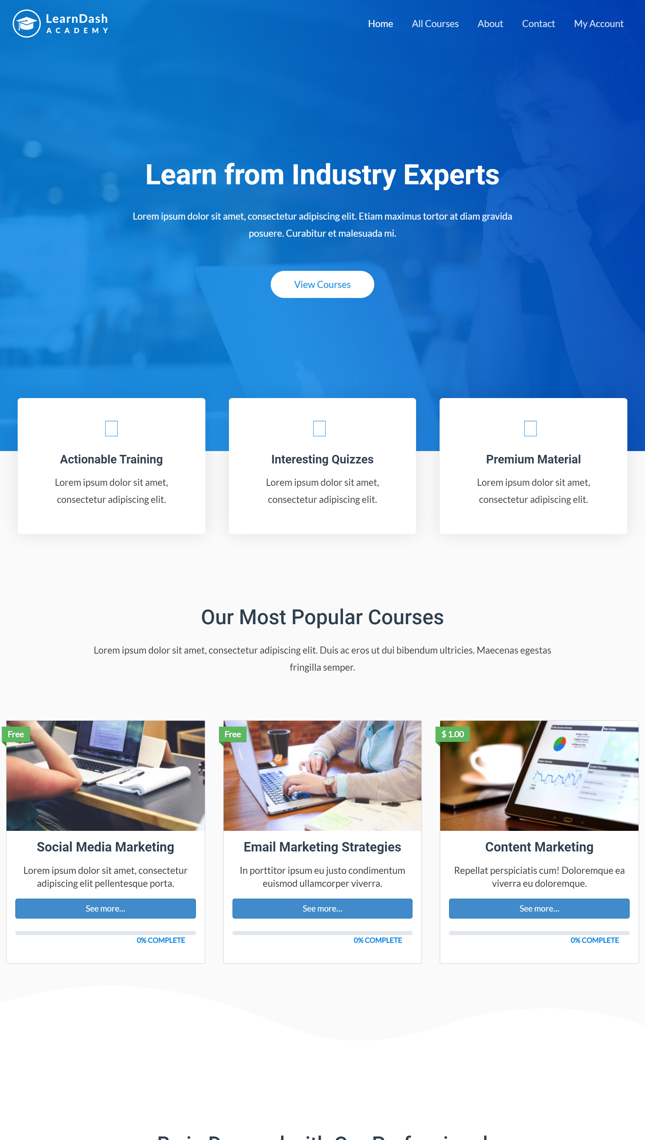 خدمة إنشاء موقع تعريفي متكامل للشركات والاعمال