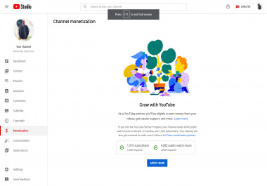 تخطي شروط الربح الساعات و المشتركين فى اليوتيوب