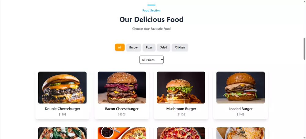 تصميم موقع مطعم احترافي – واجهة جذابة وتجربة مستخدم سلسة