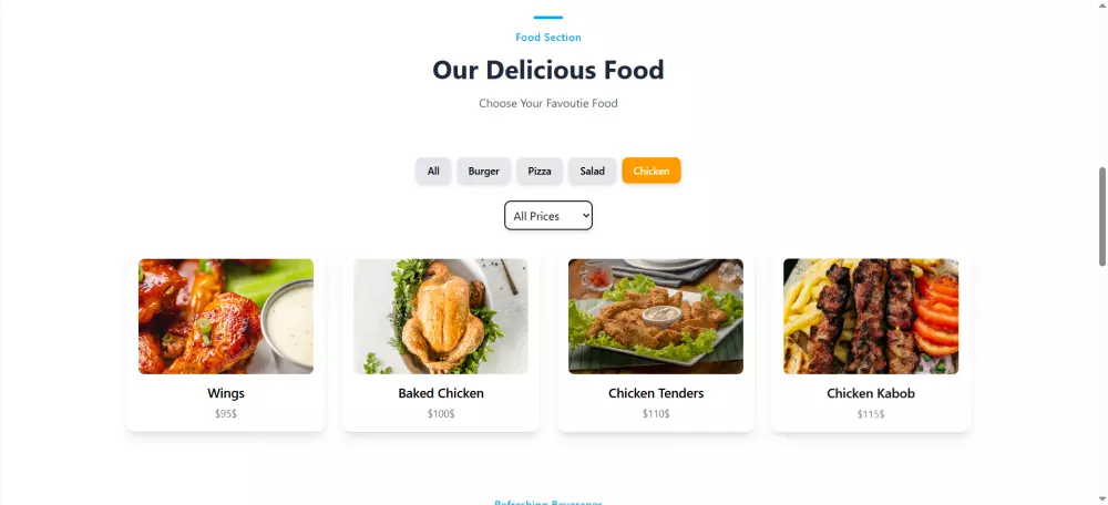 تصميم موقع مطعم احترافي – واجهة جذابة وتجربة مستخدم سلسة