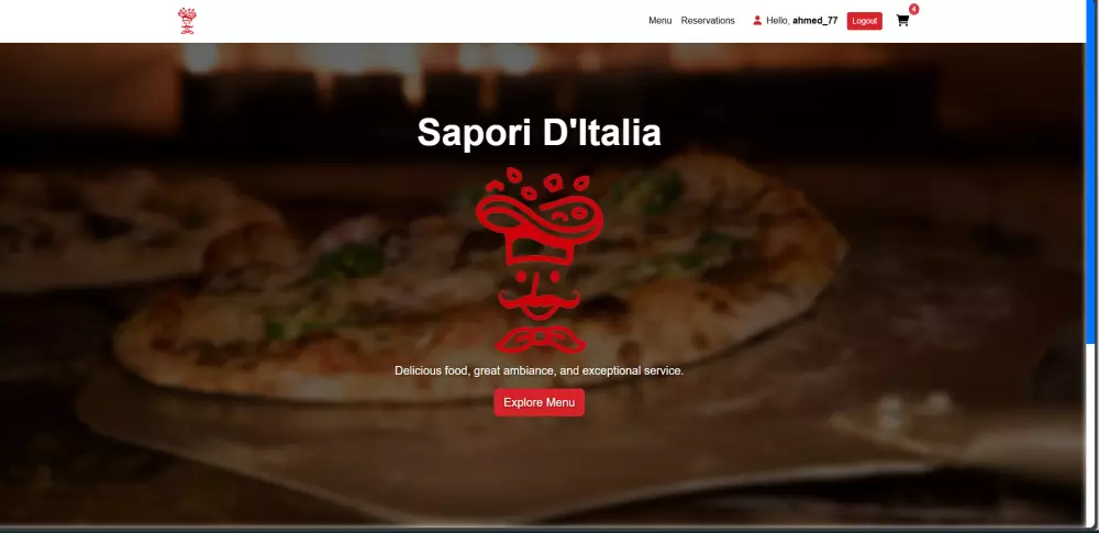 أقدم لك موقع مطعم احترافي باستخدام Bootstrap و PHP Native