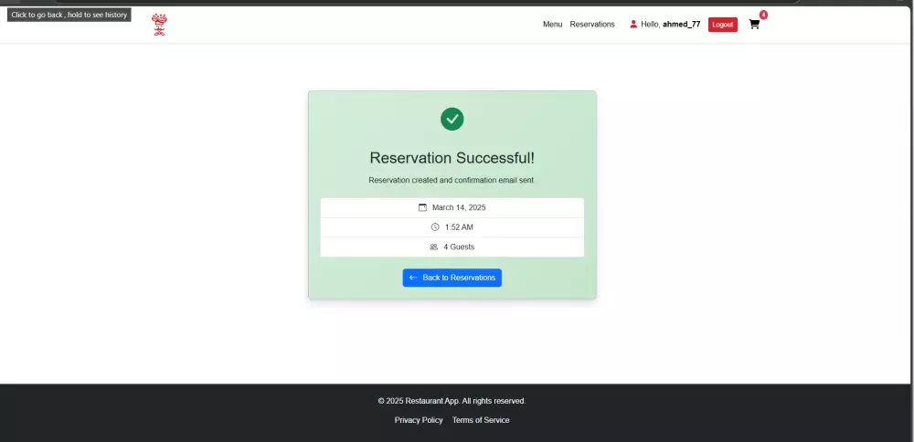 أقدم لك موقع مطعم احترافي باستخدام Bootstrap و PHP Native