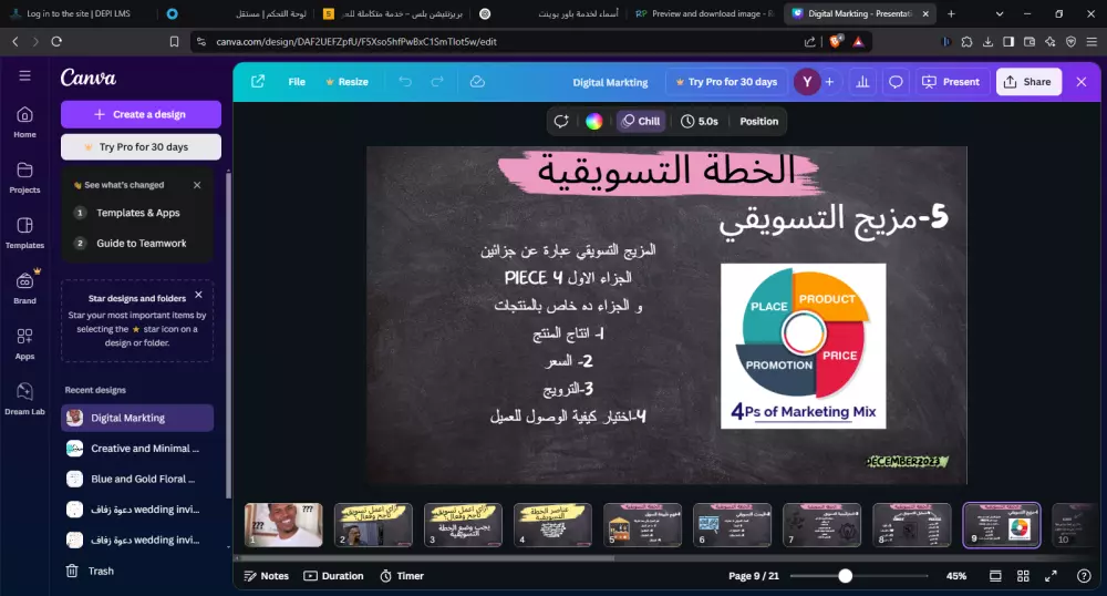 بريزنتيشن بلس – خدمة متكاملة للعروض التقديمية