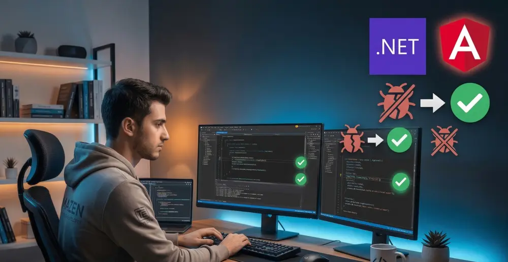 إصلاح الأخطاء البرمجية Bugs في تطبيقات NET. و Angular