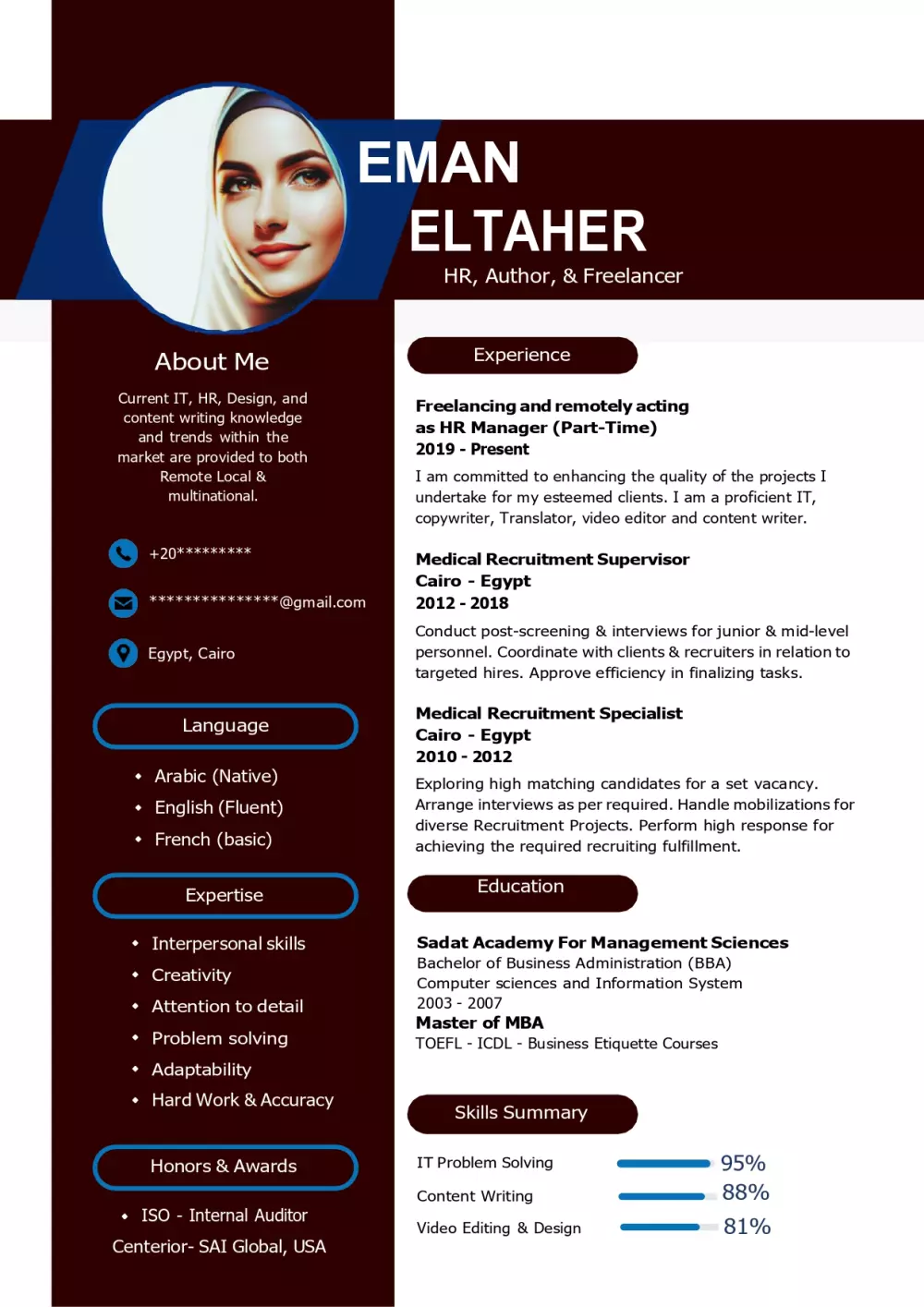 احصل على سيرة ذاتية و خطاب تعريفي يفتح لك أبواب العمل والمنح