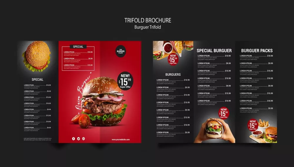 تصميم منيو احترافي لمطعم وكافيه