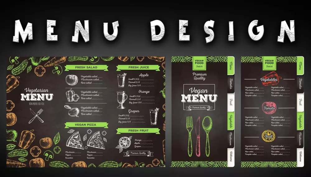 تصميم منيو احترافي لمطعم وكافيه