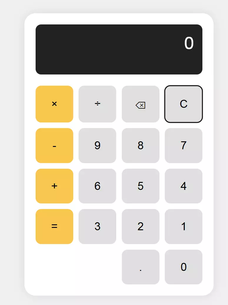 تصميم آلة حاسبة ويب تفاعلية باستخدام HTML وCSS وJavaScript بواجهة عصرية