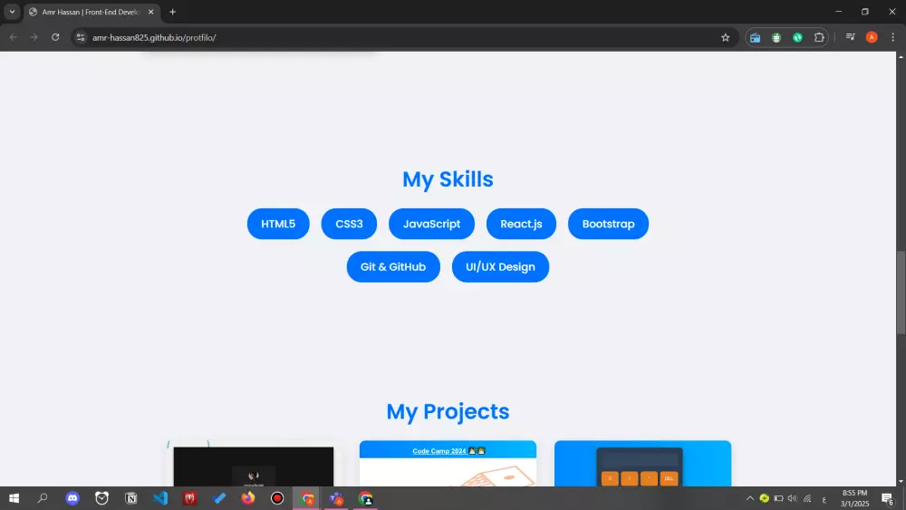 تصميم وتطوير مواقع ويب احترافية باستخدام HTML, CSS, JavaScript, و React.js