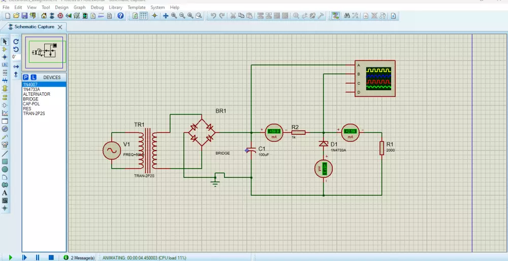 تصميم الدوائر الإلكترونية باستخدام برنامج بروتس Proteus