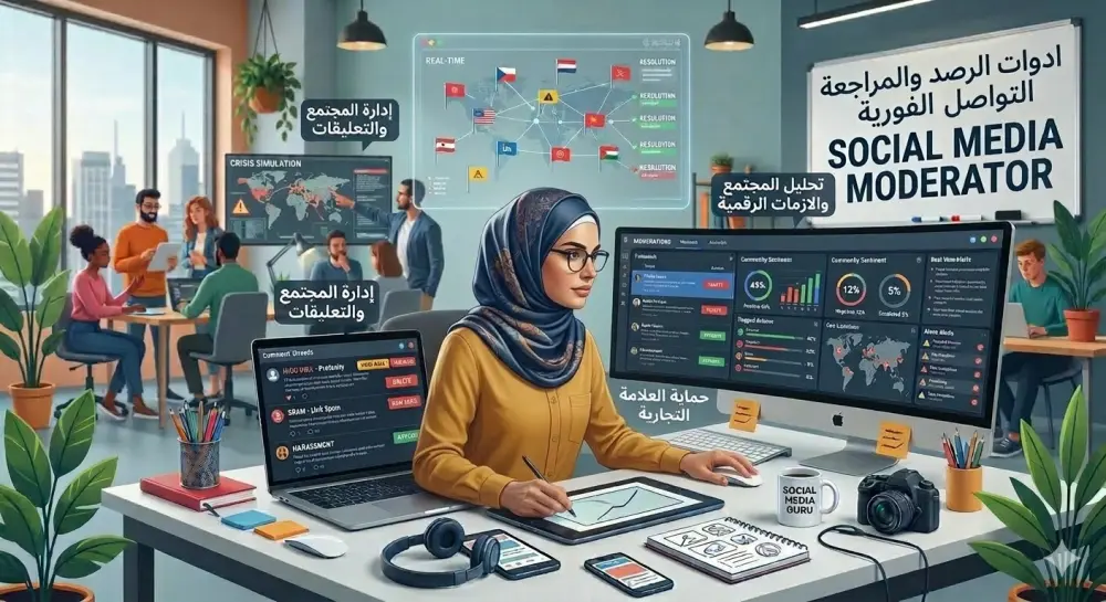 مشرف محترف لإدارة التفاعل وحماية مجتمعك الرقمي (Moderator)