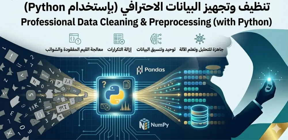 تنظيف وتجهيز البيانات باستخدام بايثون (Data Cleaning & Preprocessing)