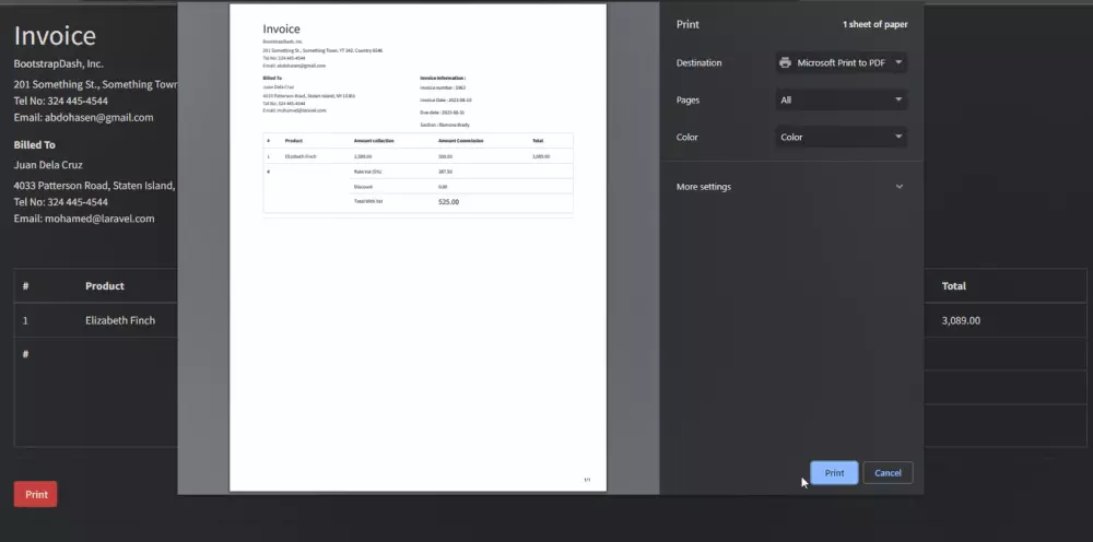 تطوير نظام فواتير متكامل مع ميزات متقدمة