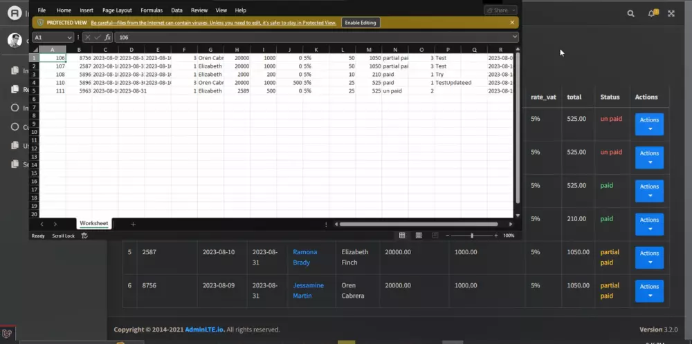 تطوير نظام فواتير متكامل مع ميزات متقدمة