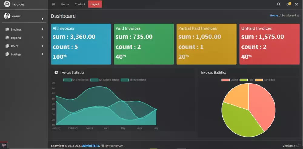 تطوير نظام فواتير متكامل مع ميزات متقدمة