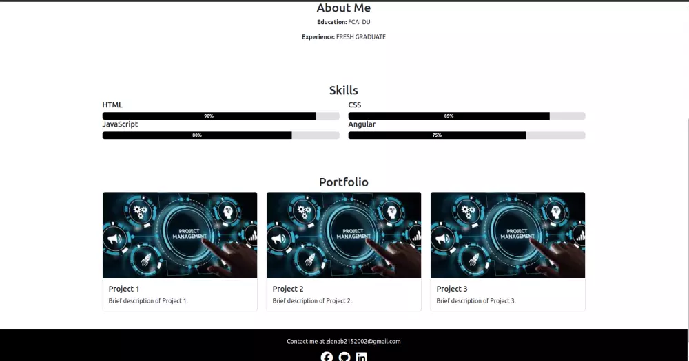 تصميم موقع شخصي لعرض معلوماتك ومشاريعك