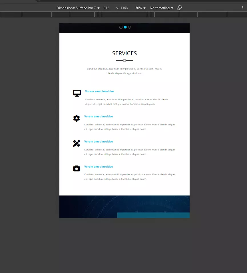 سوف اقوم بتصميم صفحة ويب Landing page | HTML CSS تحتوي على ثلاثة أقسام