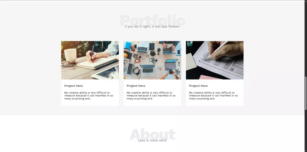 سوف اقوم بتصميم صفحة ويب Landing page | HTML CSS تحتوي على ثلاثة أقسام