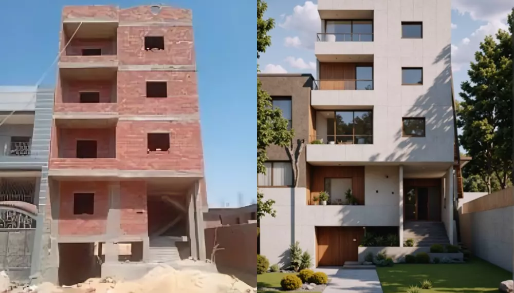 تصميم واجهات البيوت