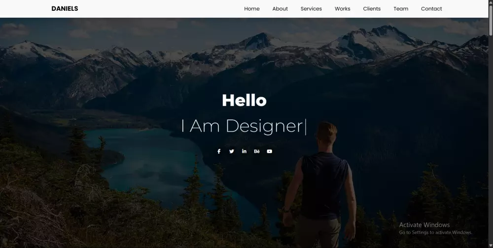 landing page