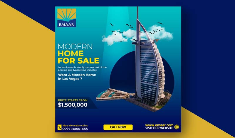 تصاميم سوشيال ميديا من وحي الخيال لمجموعة مختلفة من الشركات العالمية