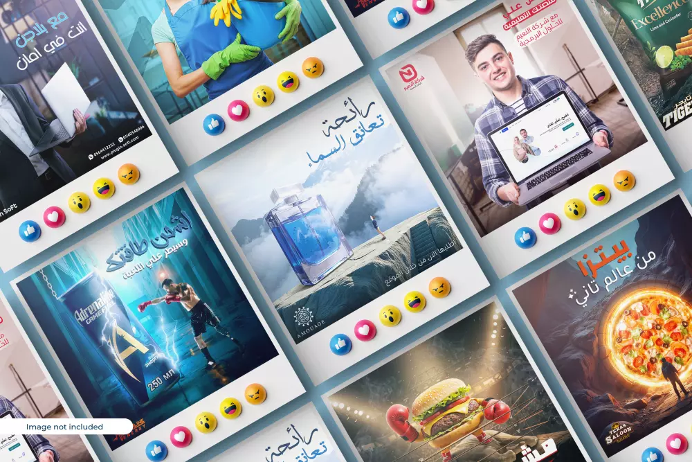تصميم بوست سوشيال ميديا بفكرة مختلفة وابداعية