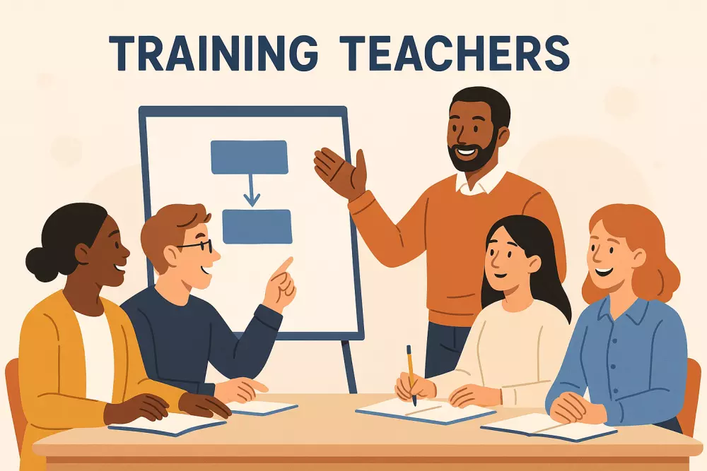 جلسة تدريبية للمعلمين أونلاين لمدة ساعة