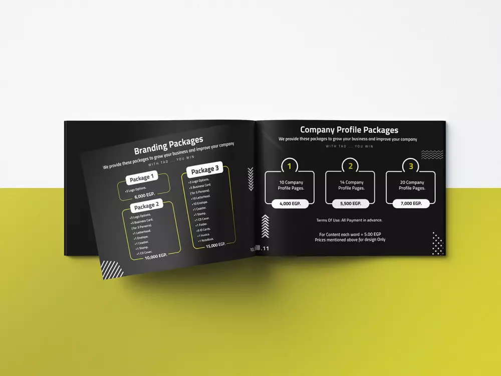 تصميم بروفايل " ملف تعريفي " / كتالوج  للشركات